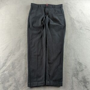 Levis XX Chino Pants Mens 34x31* Black Faded Standard Taper Stretch Denim Cotton